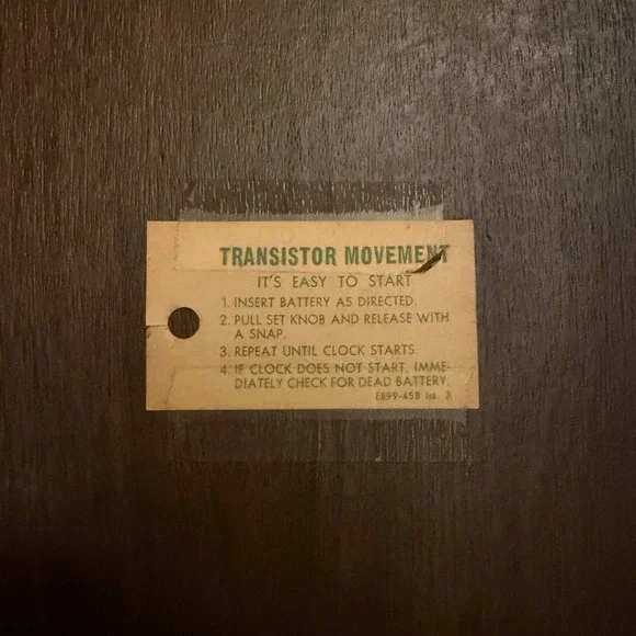 Seth Thomas Wall Clock Roman Numerals Pewter Tankard Accents Made USA untested - Picture 6 of 8